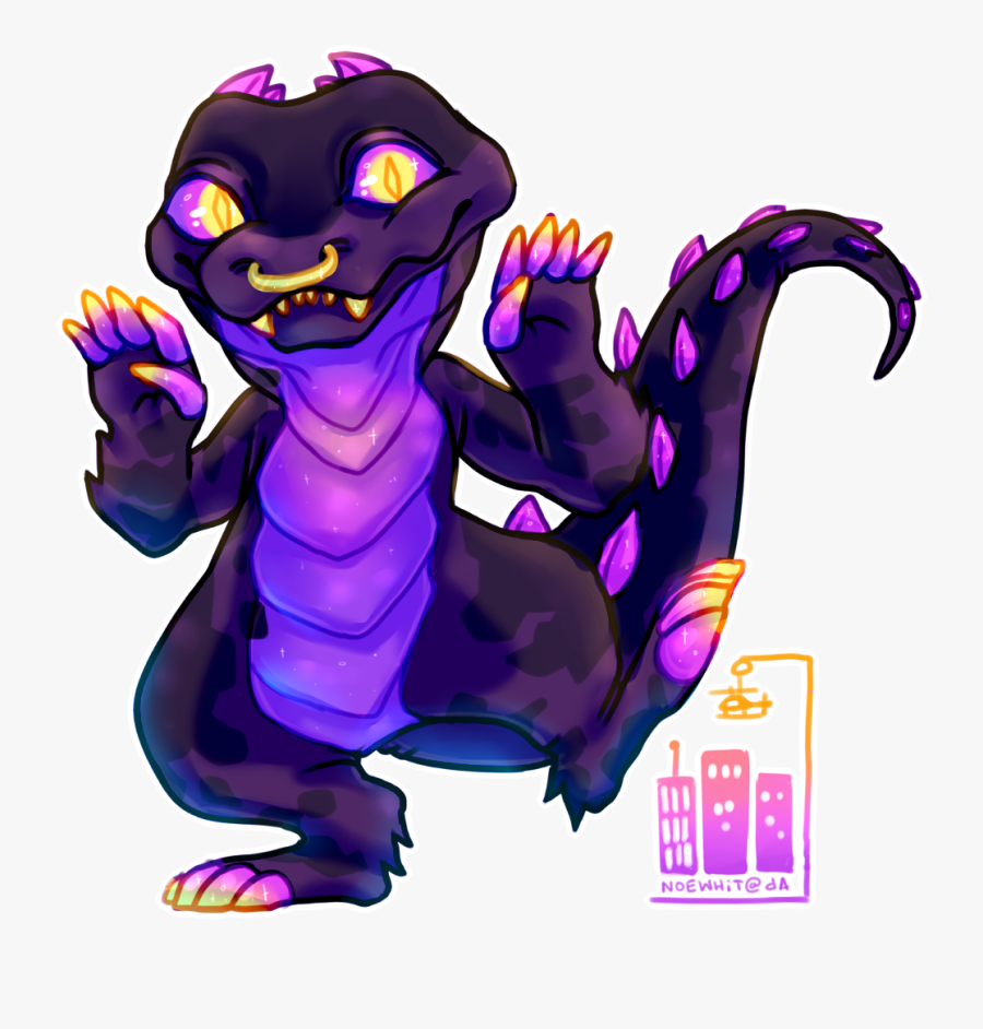 [c] Breaking News Big Purple Kaiju Attack City - Cartoon, Transparent Clipart