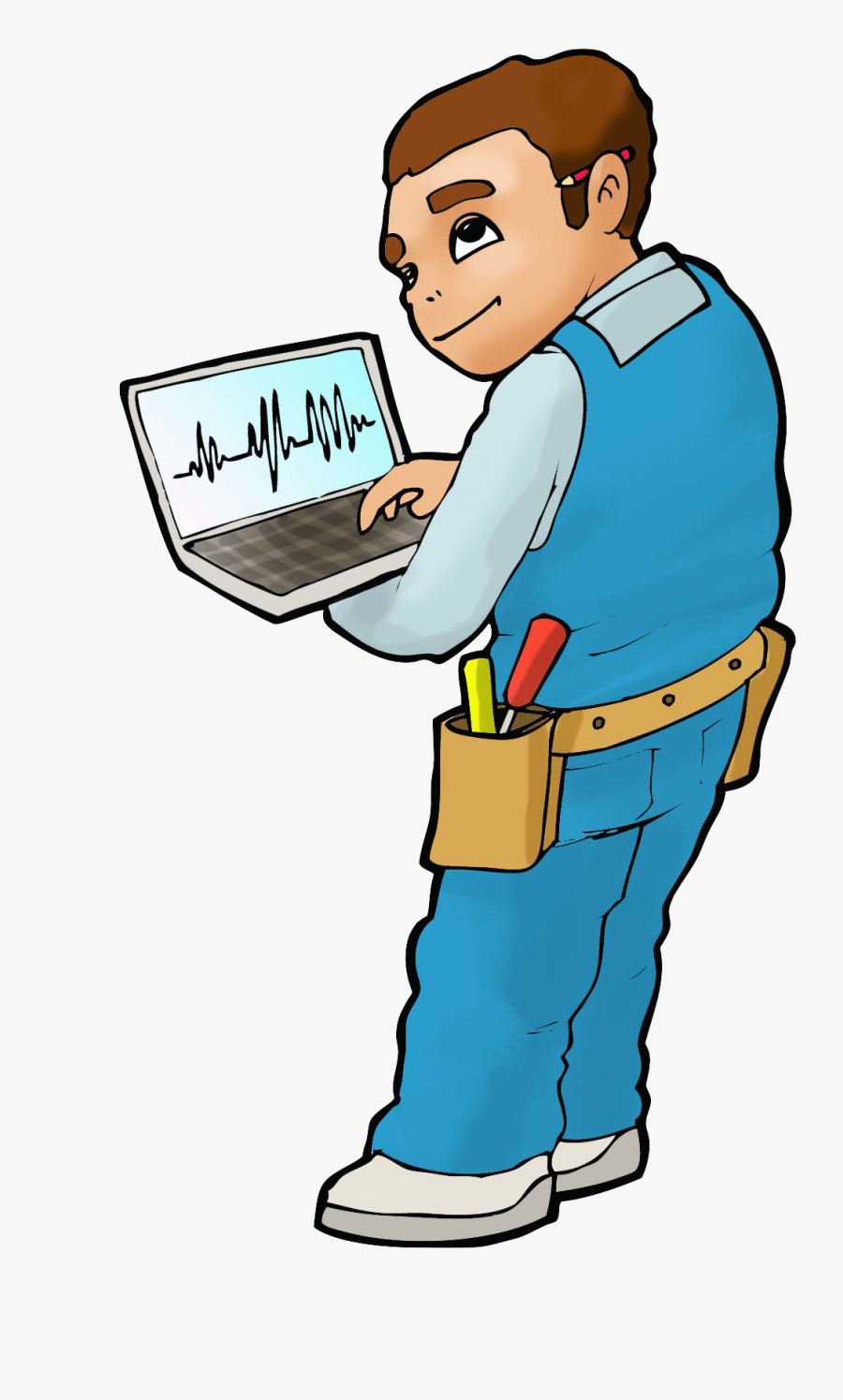 Soundscape Park Technical Support Computer Clip Art - Computer Tech Cartoon Transparent, Transparent Clipart