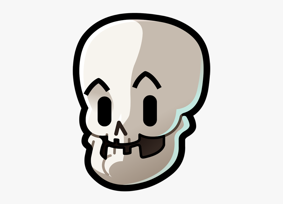 Skull White Logo Bone Skeleton Skull Head Face Icon - Avatar Skull, Transparent Clipart