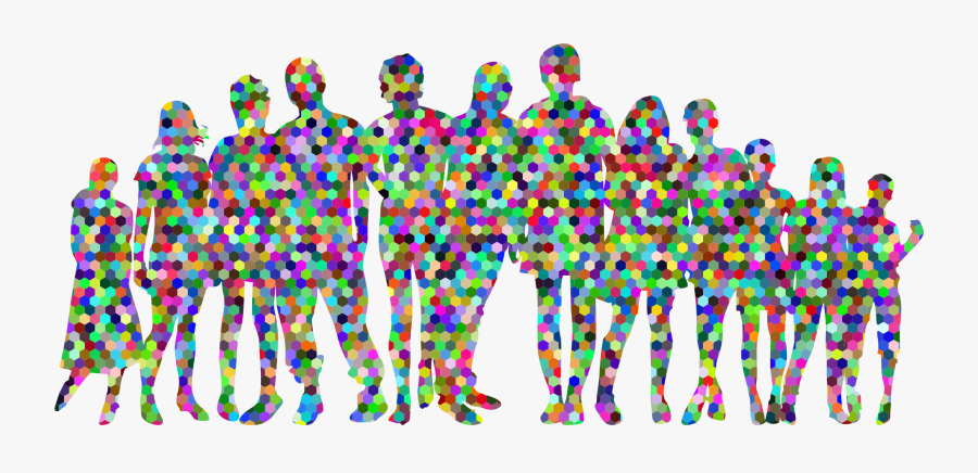 Prismatic Hexagonal Family Big - Family And Friends Silhouette, Transparent Clipart