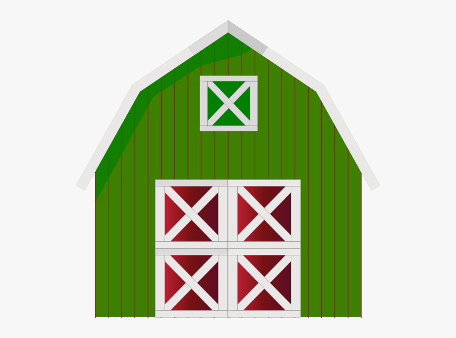 Green Barn Clip Art - Red Barn Png, Transparent Clipart