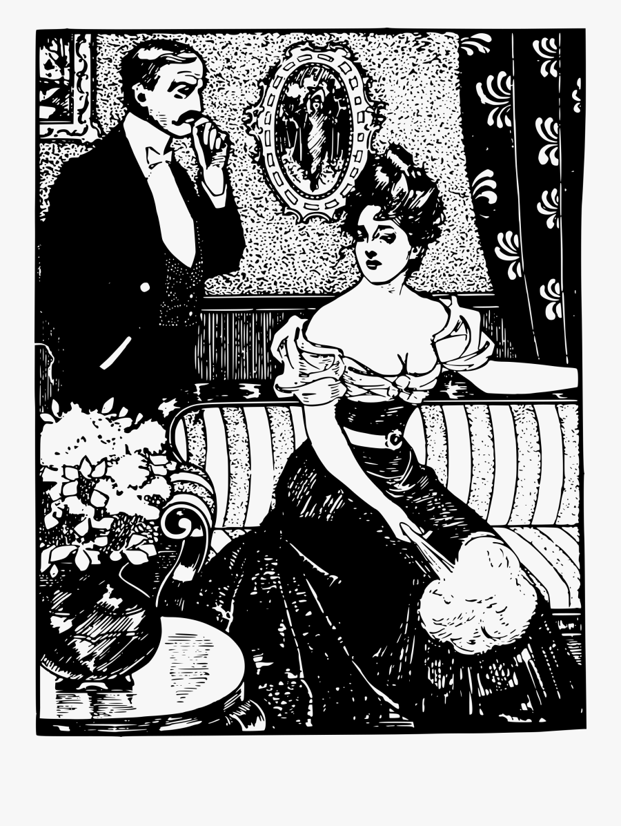 Woman And Her Husband Clip Arts - Vector Hombres Con Mujeres Y Niños Dibujos, Transparent Clipart