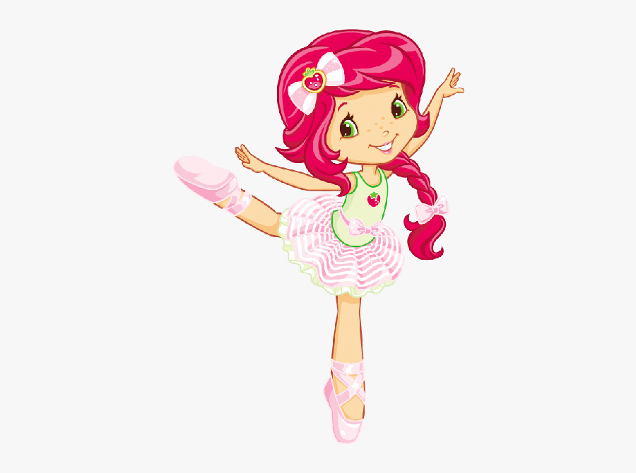 Strawberry Shortcake Cartoon Ballet, Transparent Clipart