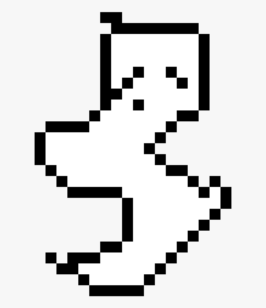 Pixel Images Black And White, Transparent Clipart