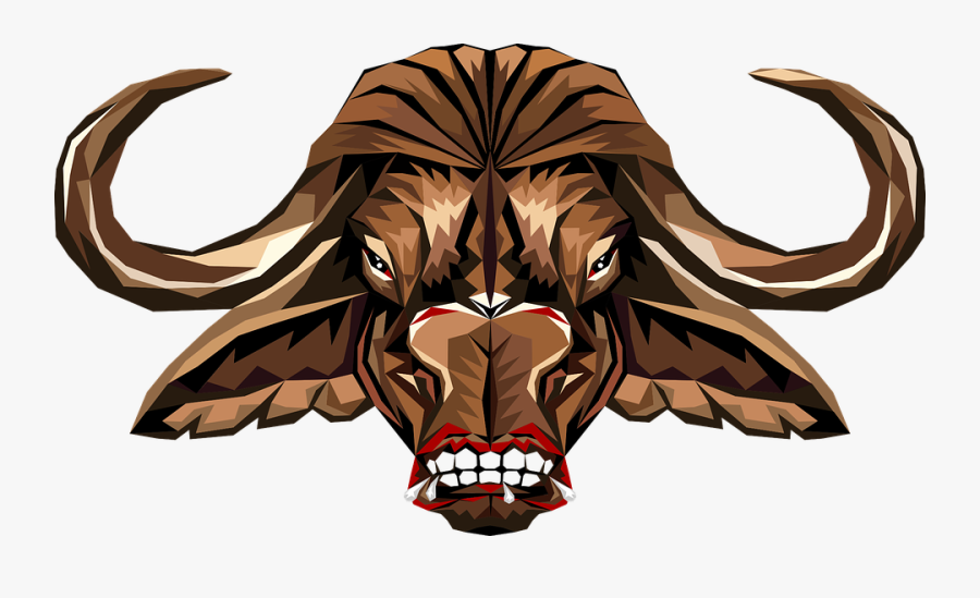 Head, Animal, Buffalo, Nature, Stylized, Comic - Buffalo Head Png Cliupart, Transparent Clipart