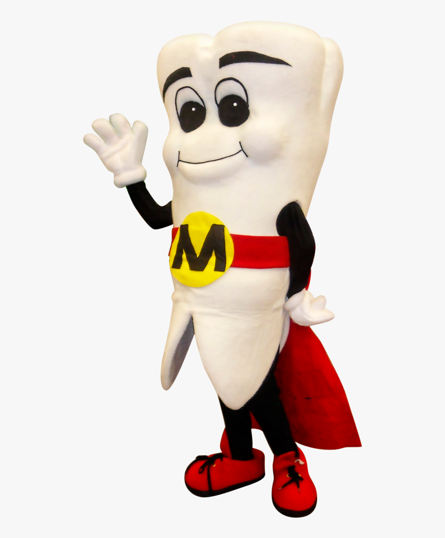 Mighty Molar Man Cutout - Wisdom Tooth Costume, Transparent Clipart