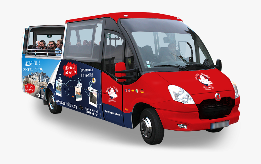 Clipart Bus Tour - Van, Transparent Clipart