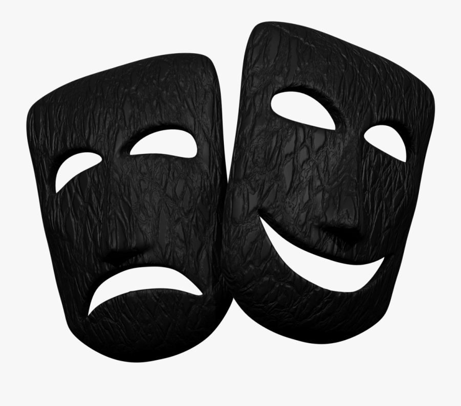 Comedy-tragedy Masks - Mask - Mask, Transparent Clipart