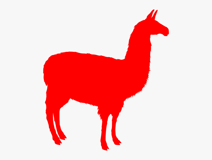 Llama Silhouette Transparent, Transparent Clipart