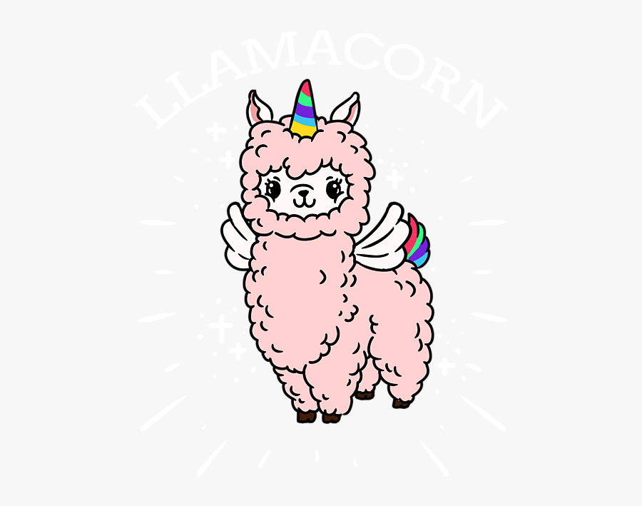 Rainbow Lama, Transparent Clipart