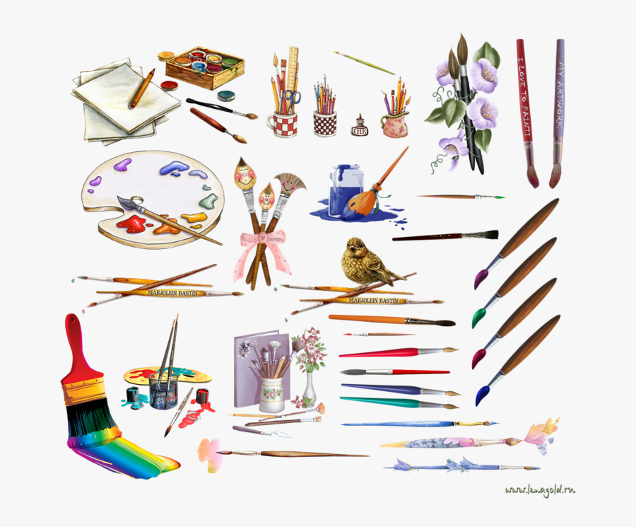 Painting Drawing Tool Clip - Drawing Painting Tools Art, Transparent Clipart
