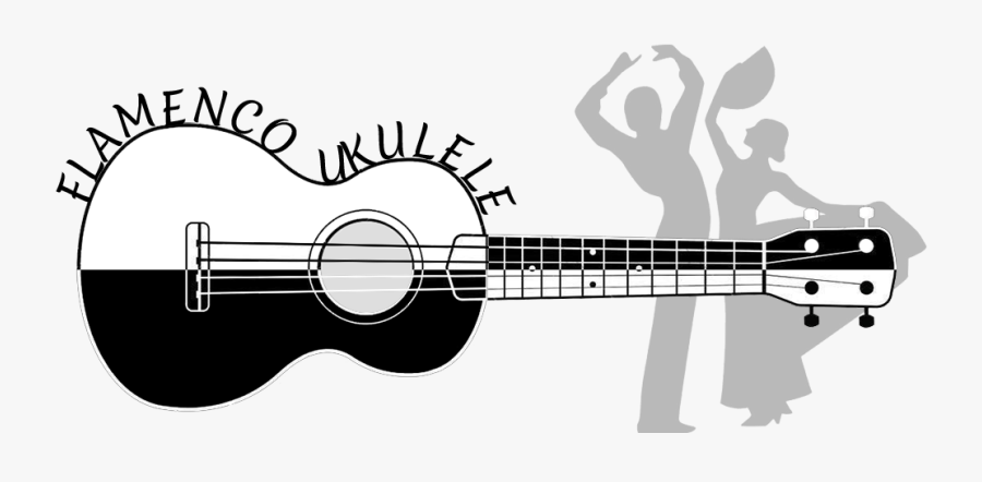 Flamenco Ukulele Large Logo - Silhouette Flamenco Dancer Png, Transparent Clipart