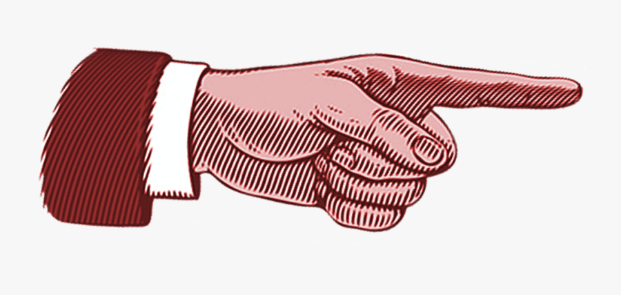 Transparent Thumb Png - Right Hand Pointing Transparent, Transparent Clipart