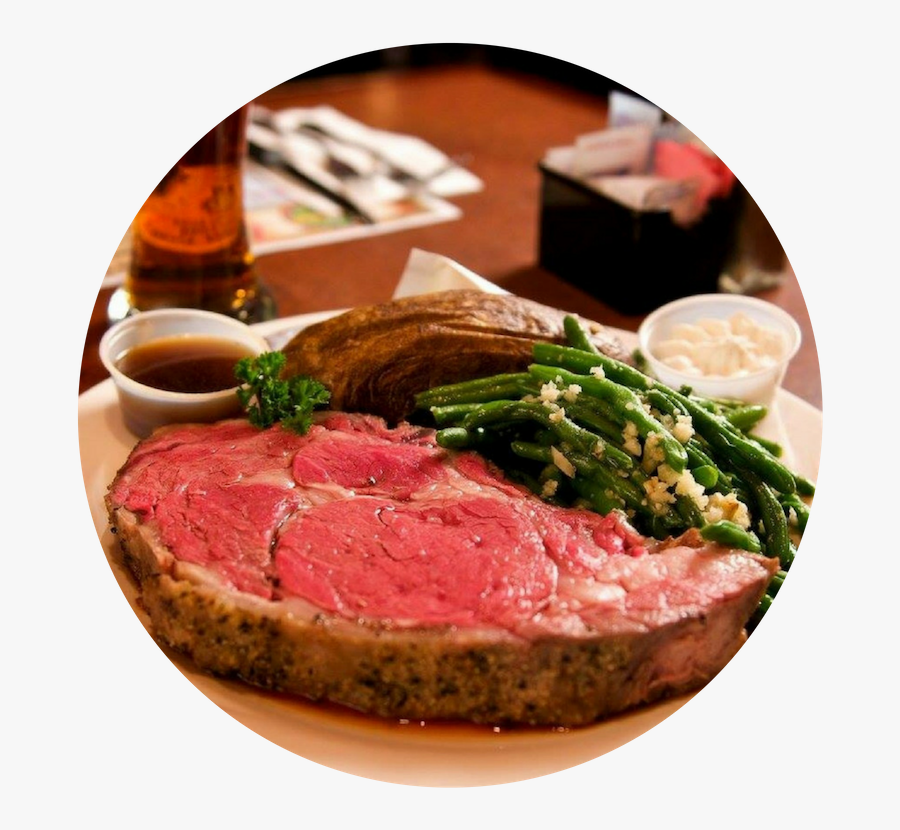 Prime Rib $18 - Prime Rib Dinner Baked Potato, Transparent Clipart