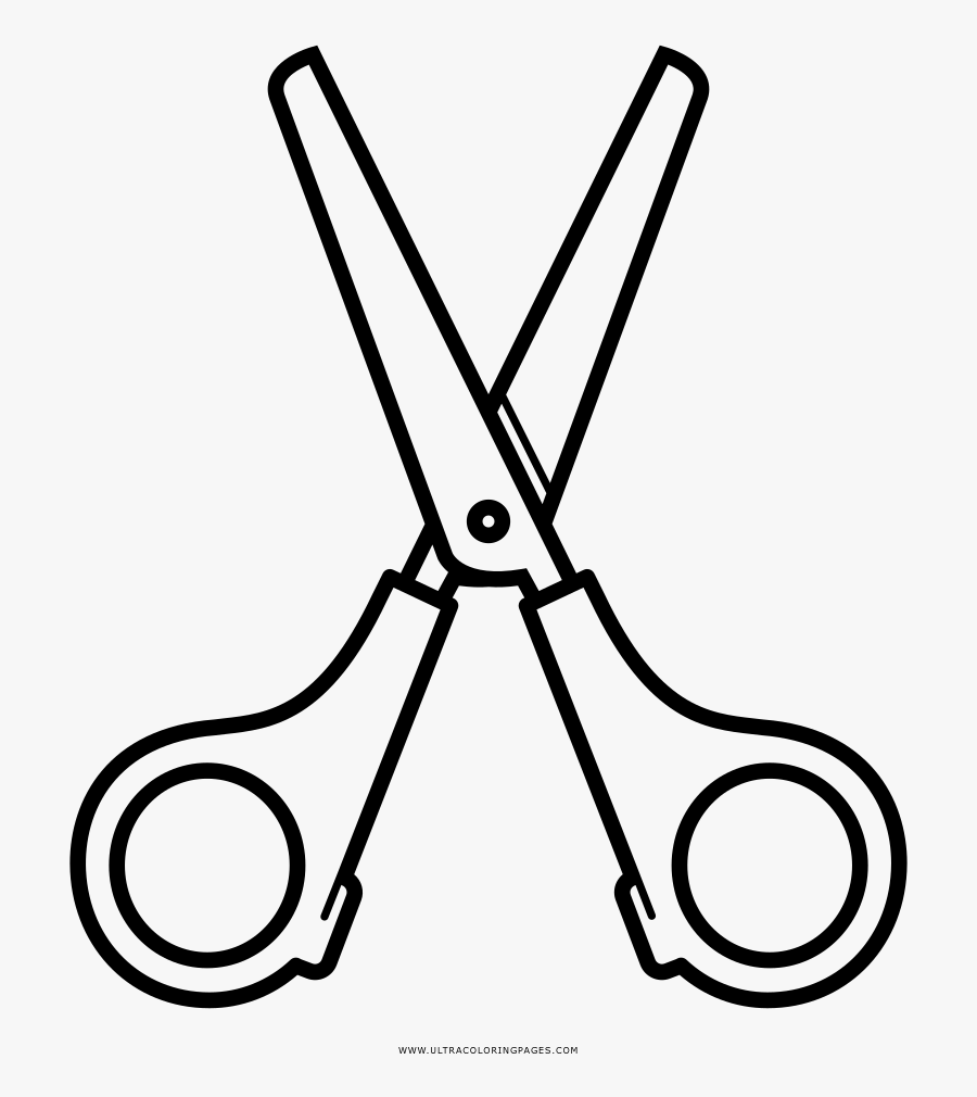 Noted Coloring Page Ultra - Scissors Black And White Clipart, Transparent Clipart
