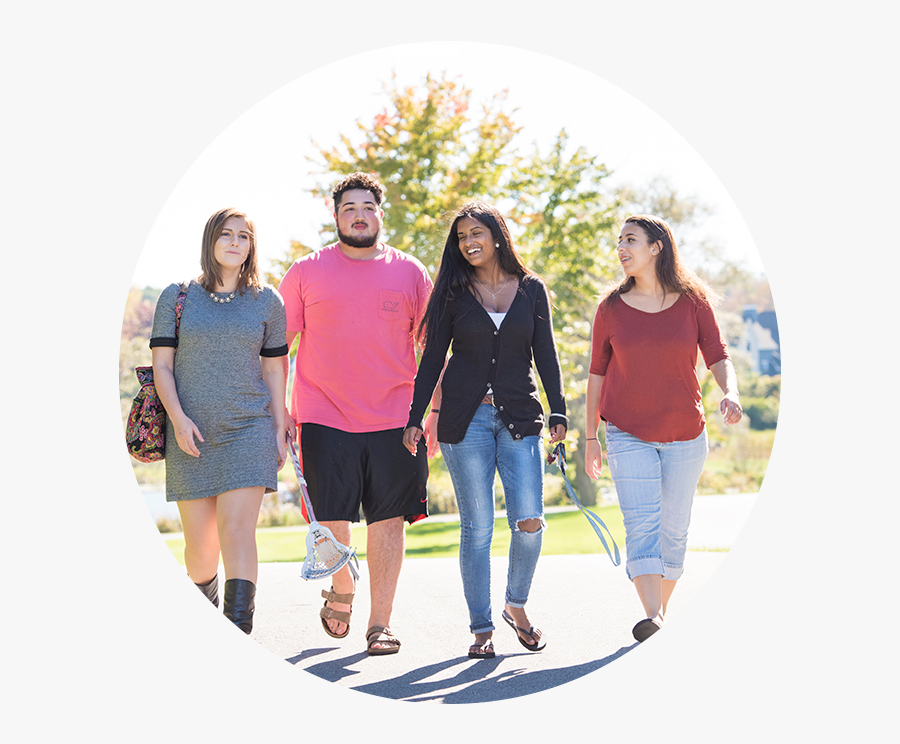 Group Of Students Walking Outside - Vacation, Transparent Clipart