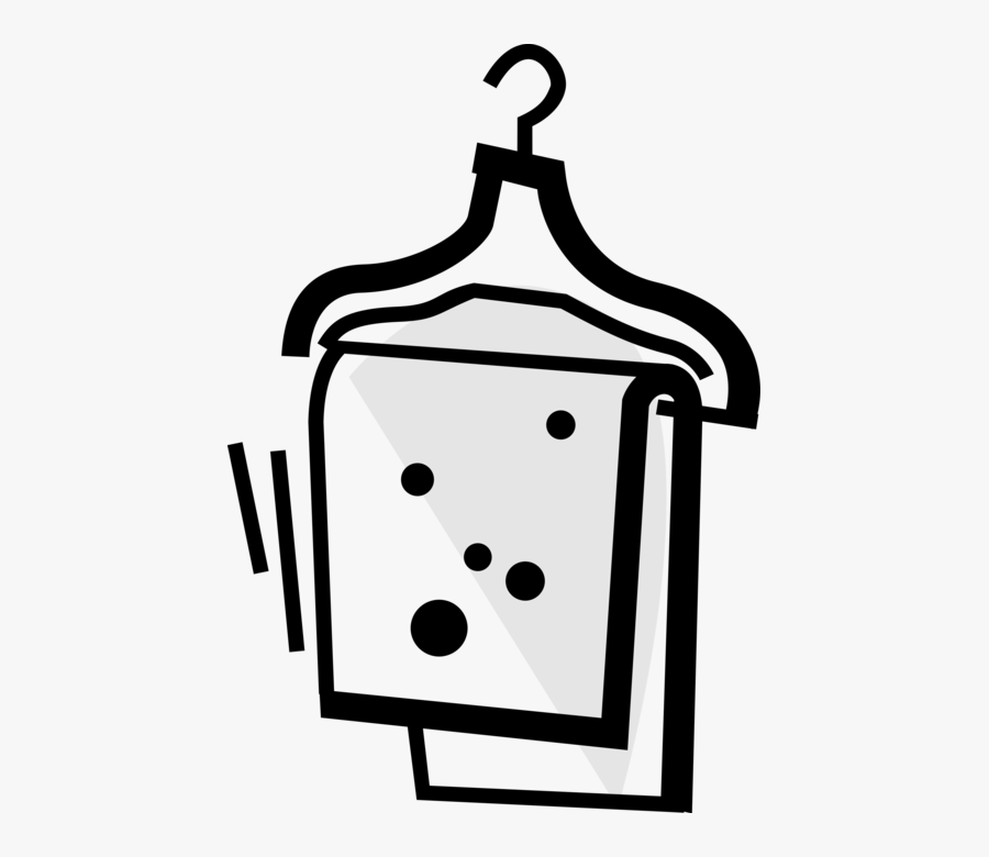 Towel Vector Black And White, Transparent Clipart