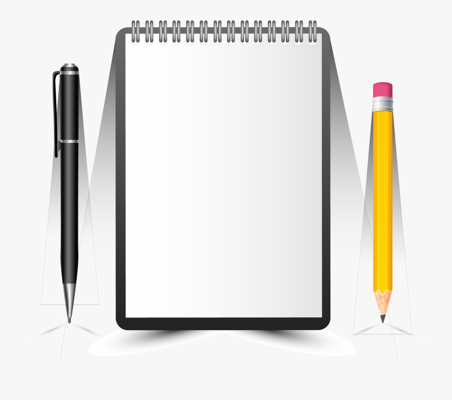 Notepad Notebook - Painting Notebook Vector Png, Transparent Clipart