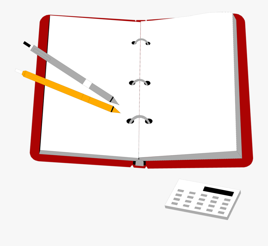 Free Stock Photo Illustration - Pad And Pen Transparent Background, Transparent Clipart