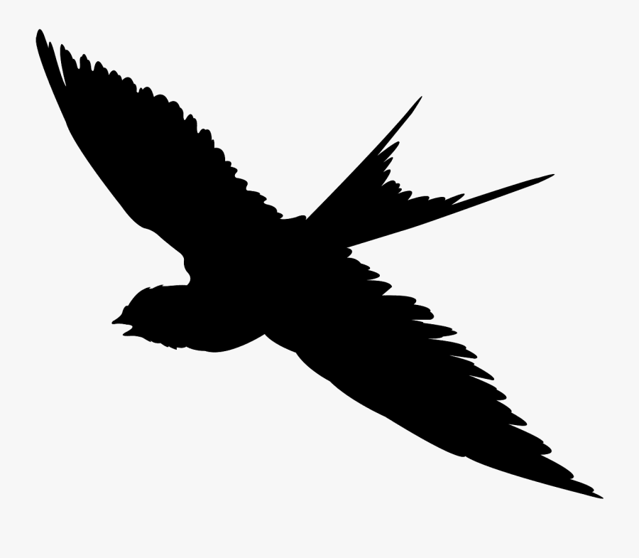 Siluetas De Golondrinas Volando, Transparent Clipart