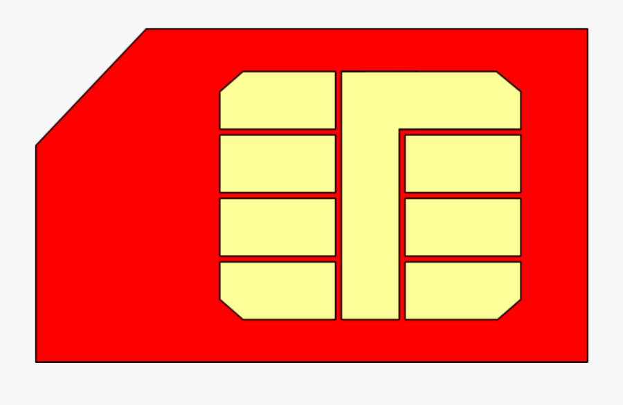 Sim Card Icon, Transparent Clipart