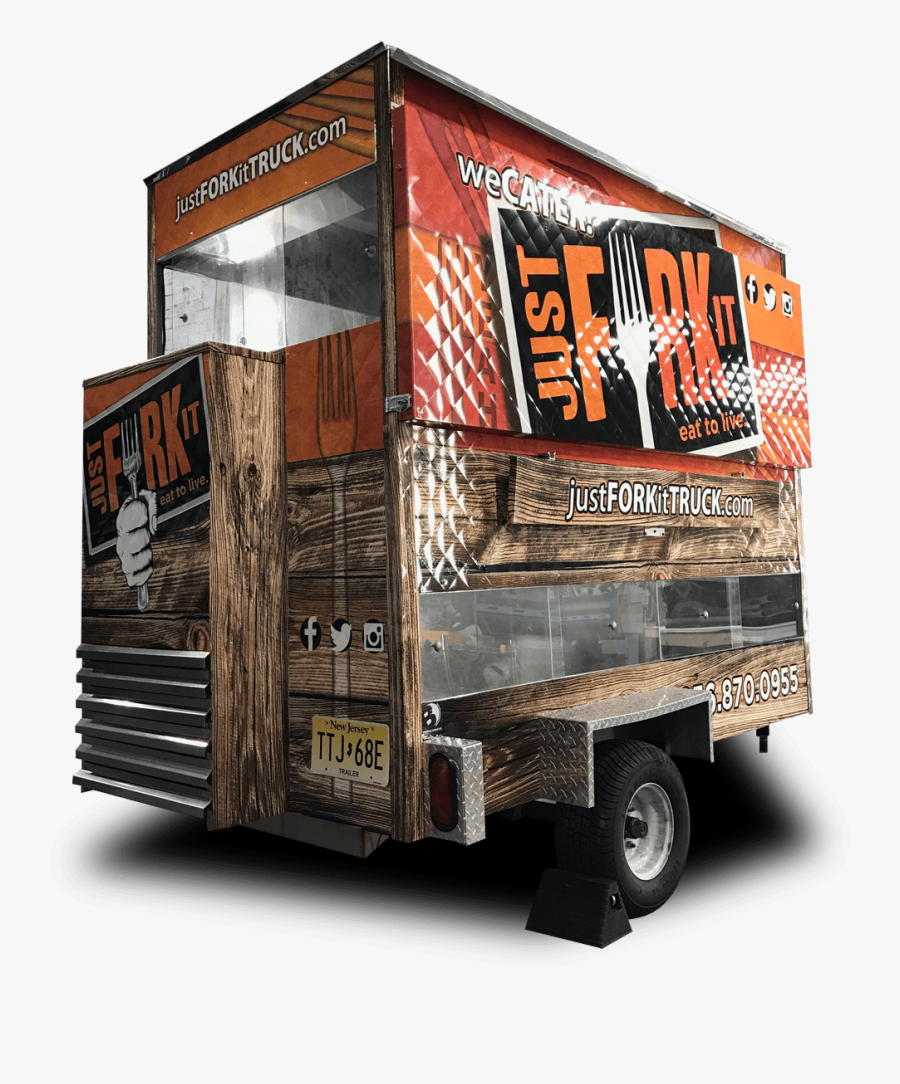 Transparent Food Cart Png - Just Fork It Food Truck, Transparent Clipart