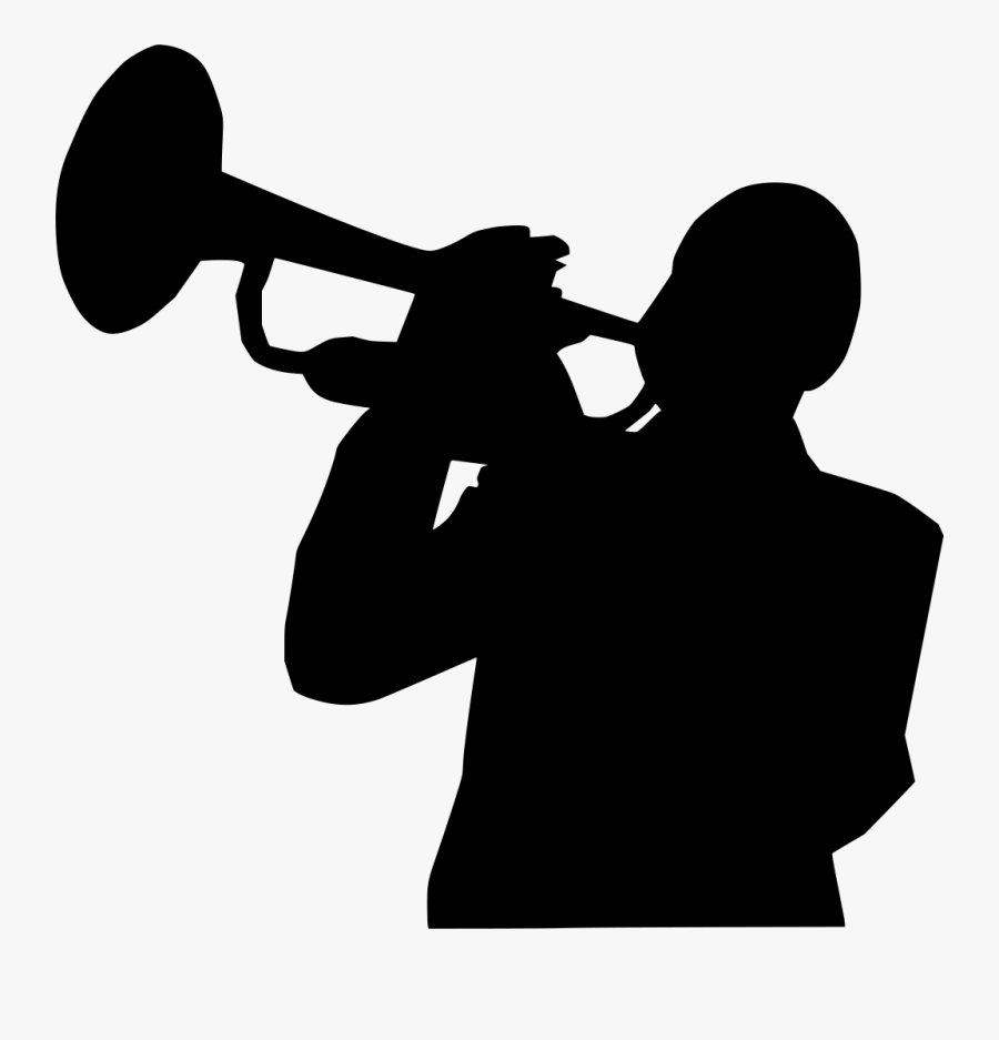 Transparent Trumpet Png - Trumpet Player Silhouette Png Transparent, Transparent Clipart