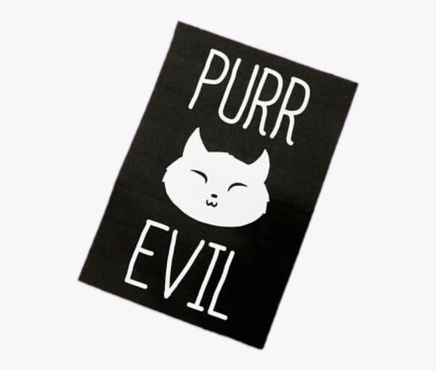 Transparent Evil Cat Clipart - Black Cat, Transparent Clipart