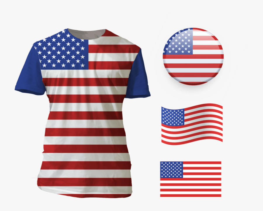 States United Of Photography Royalty Free T Shirt Design - Flag United States Betsy Ross, Transparent Clipart