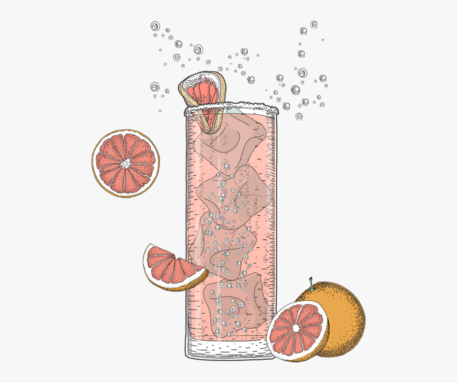 Bringing Out Fizz - Grapefruit, Transparent Clipart