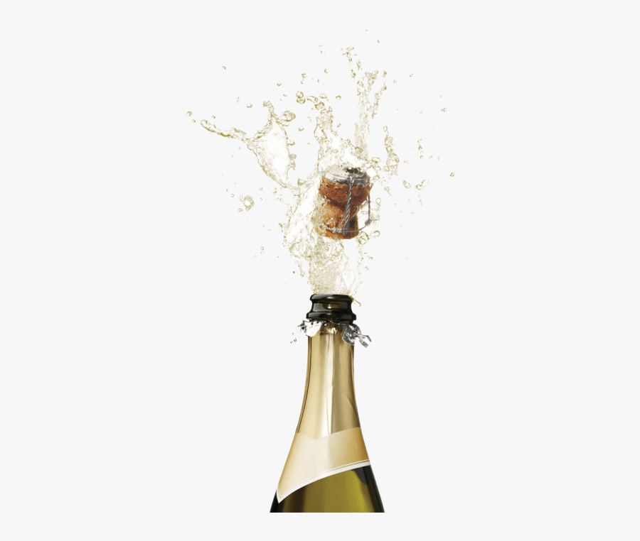 Champagne Sparkling Wine Bottle Fizz - Champagne Bottle Popping Png, Transparent Clipart