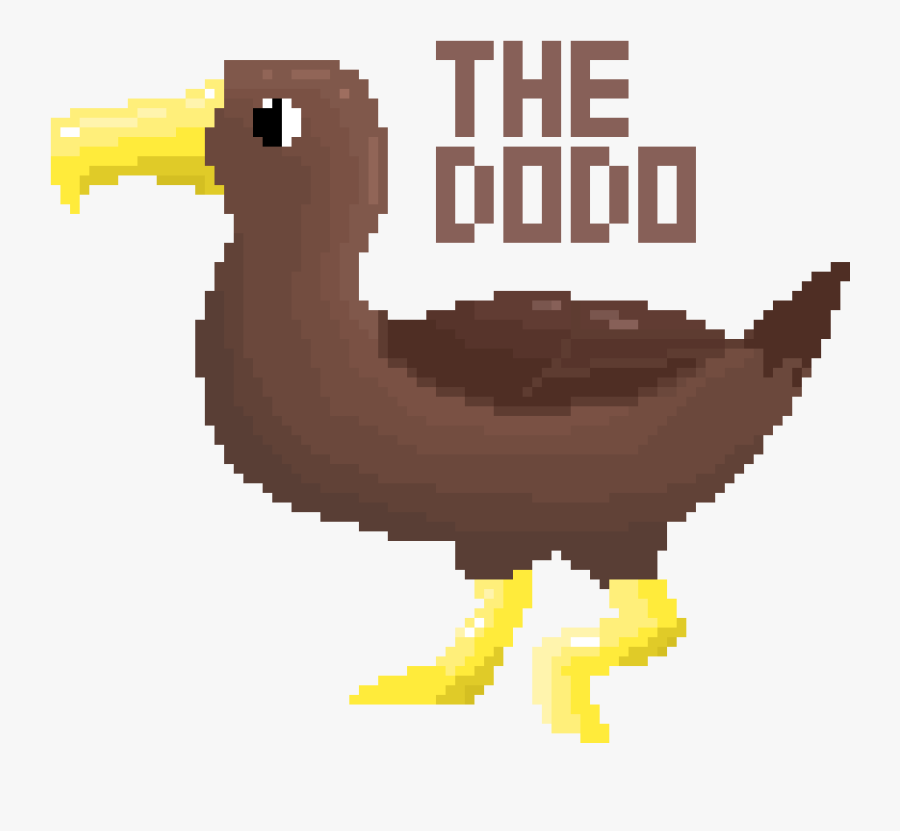 Dodo - Duck - Sport In Pixel Art, Transparent Clipart