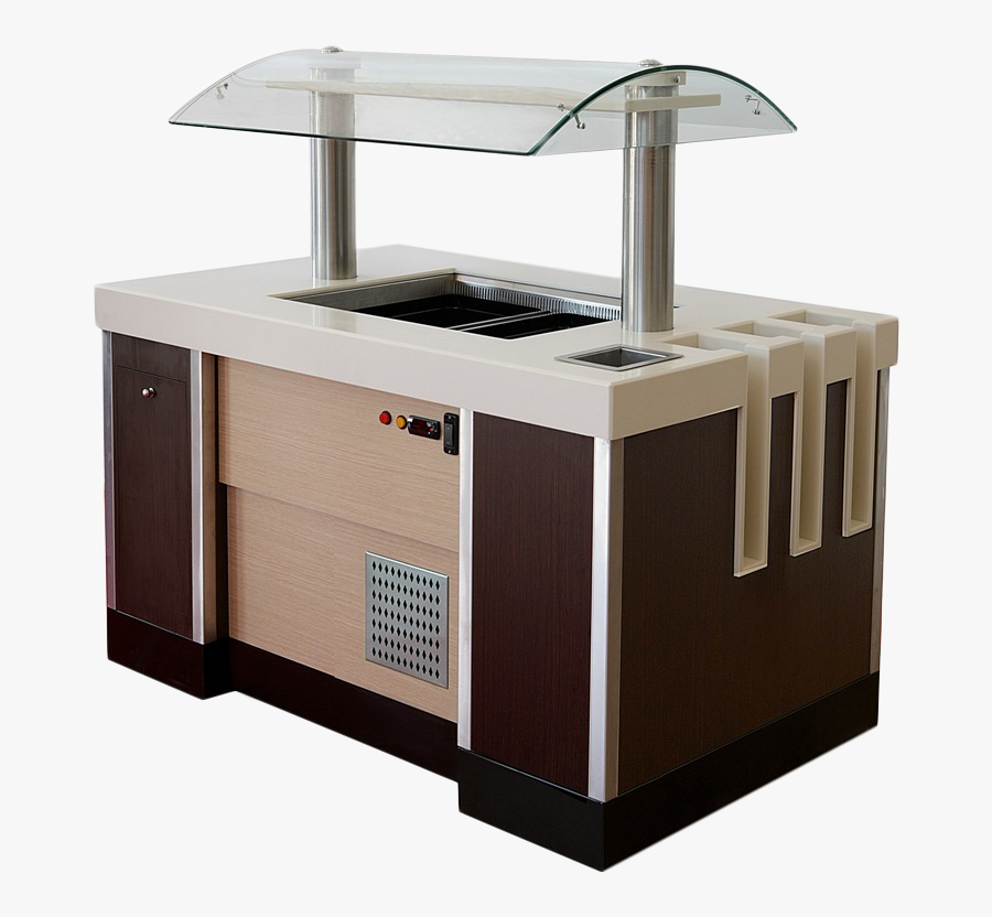 Salad Bar Showcase Specific - Coffee Table, Transparent Clipart