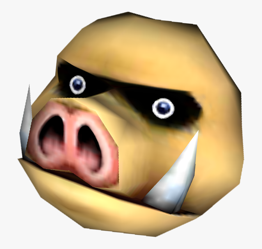 Hog Clipart Nose Spray - Majoras Mask Pig Mask, Transparent Clipart