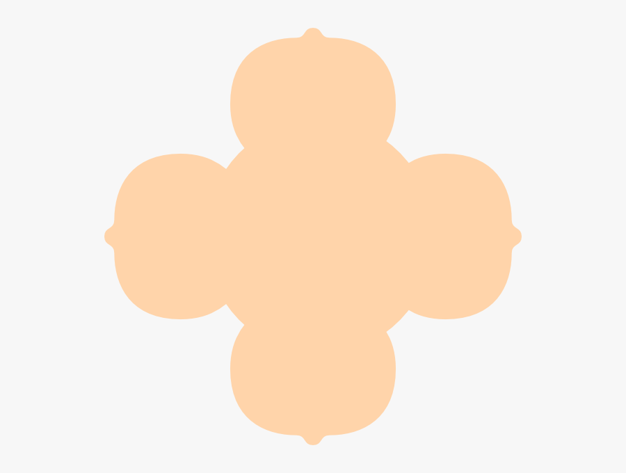 Quatrefoil Peach Clip Art At Clker, Transparent Clipart