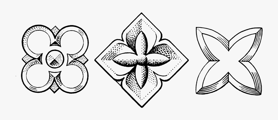 Line Art - Quatrefoil Drawing, Transparent Clipart