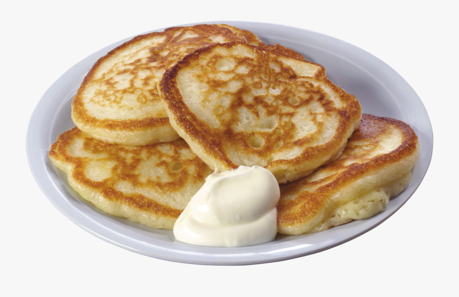 Pancakes In Plate Png Image - Russian Food For Breakfast, Transparent Clipart