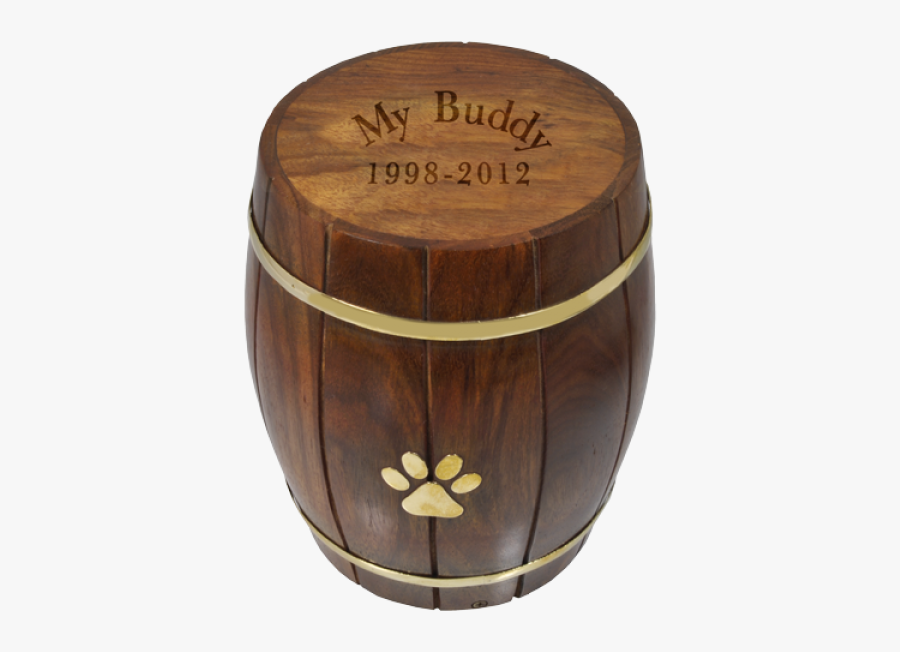 Barrel Pet Urn, Transparent Clipart
