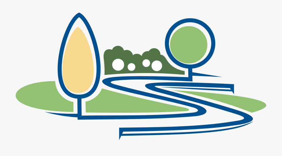 Park Trail Graphic - Circle, Transparent Clipart