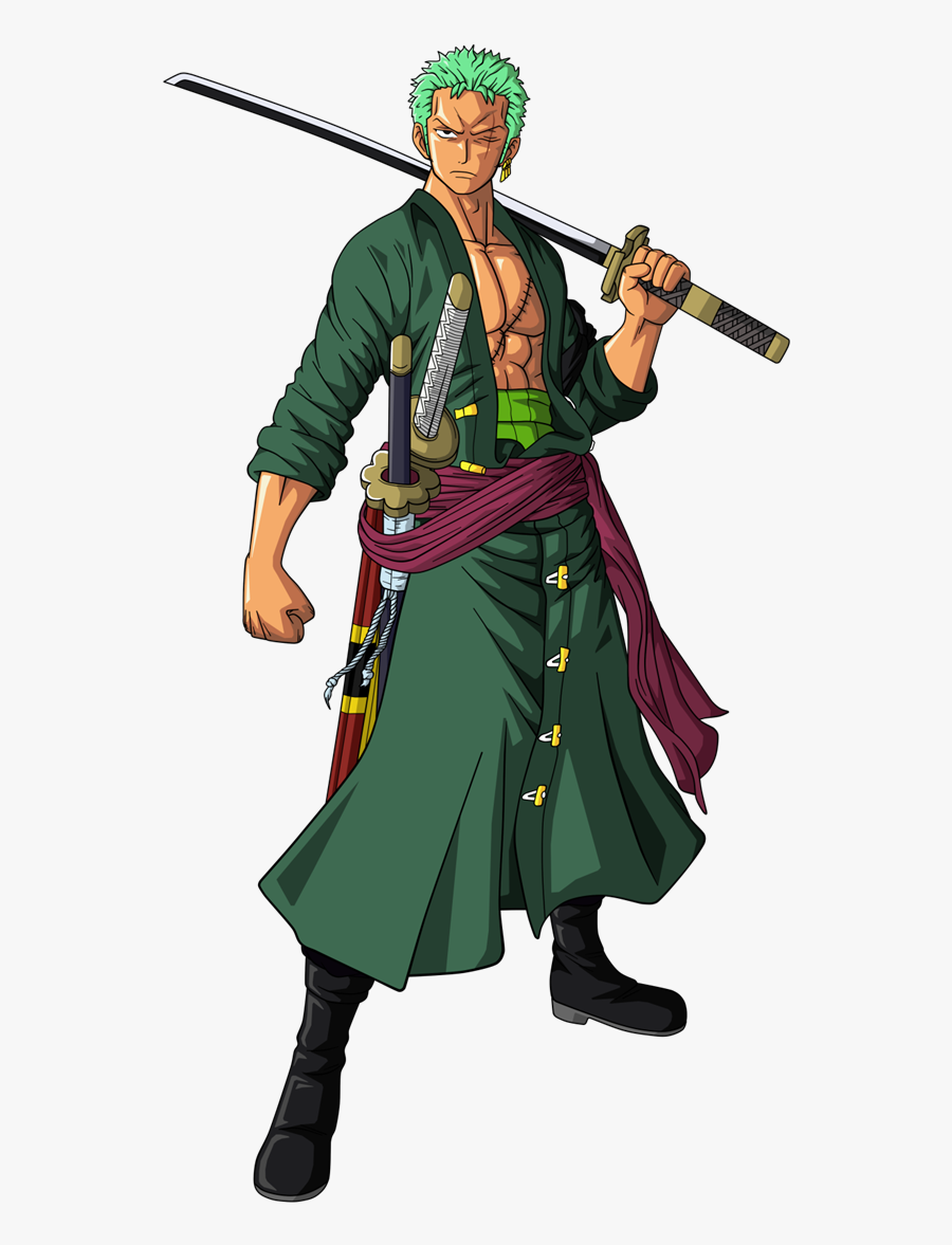 One Piece Zoro Anime, Transparent Clipart