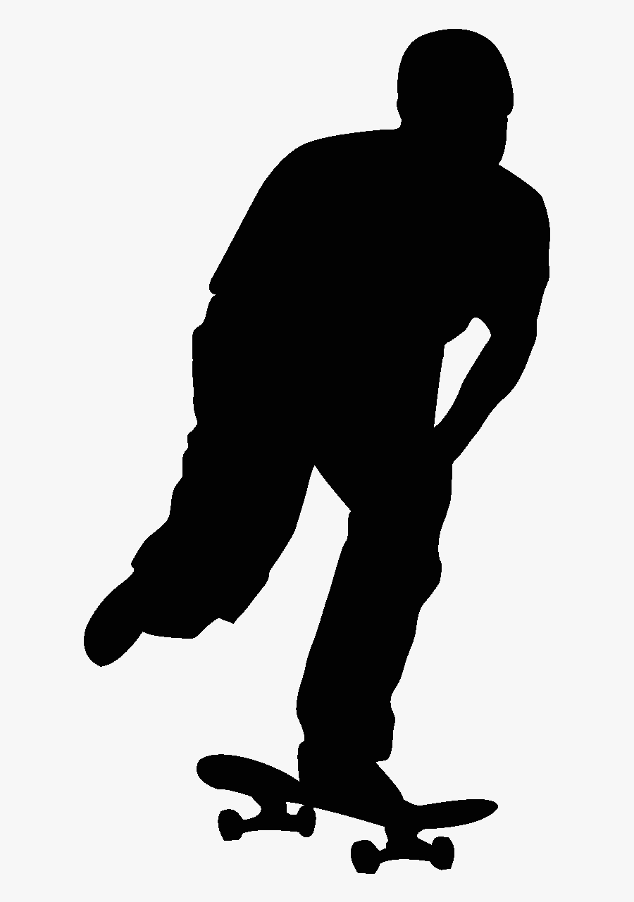Skateboarding Png Download - Silhouette Skate Png, Transparent Clipart