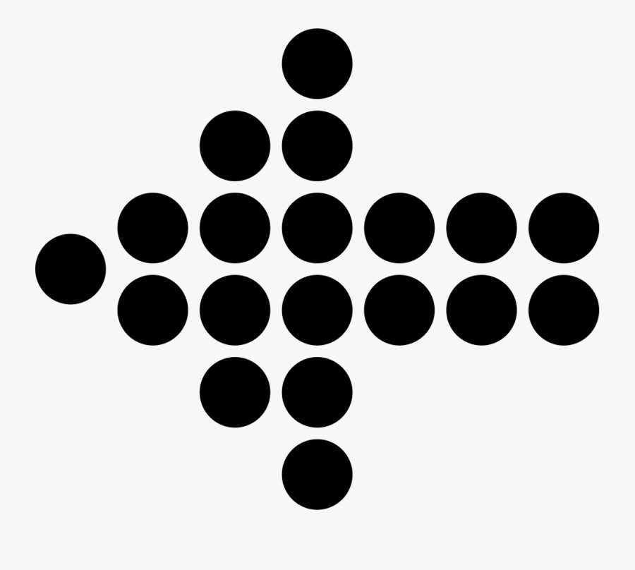 Dotted Arrow Png - Flecha Puntos Png, Transparent Clipart