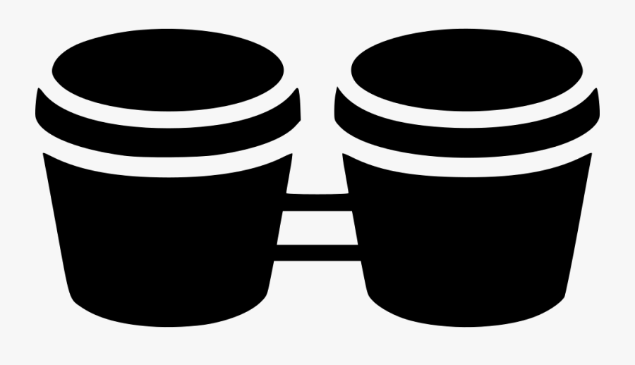 Instruments Clipart Bongo - Bongo Black And White Png, Transparent Clipart