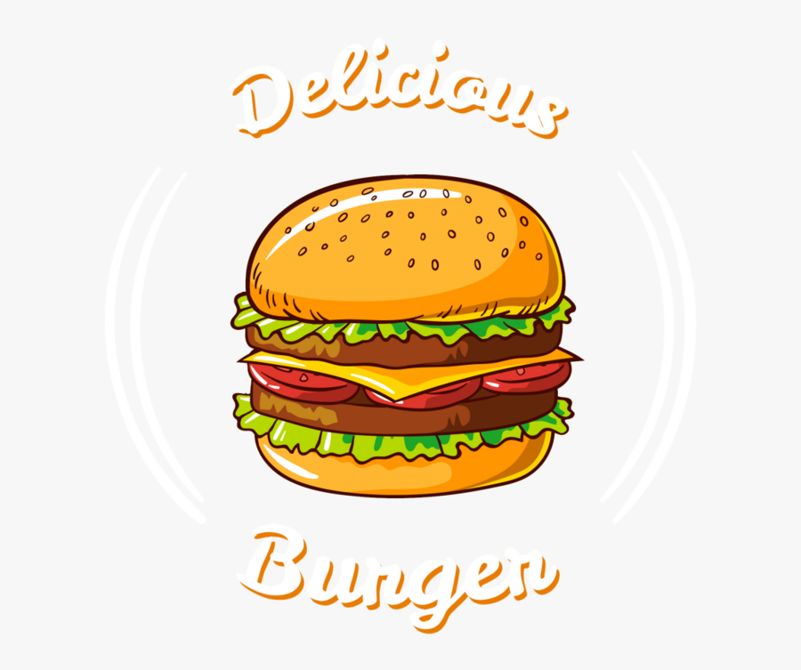 King Hamburger Fries Cheeseburger French Burger Barbecue - Vintage Burger Png, Transparent Clipart