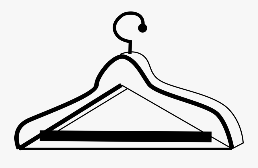 Vector Illustration Of Clothes Hanger Or Coat Hanger, Transparent Clipart