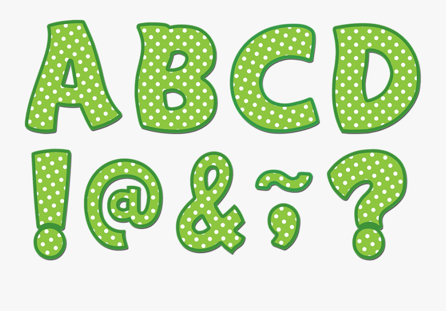 H Bubble Letter Polka Dots - Polka Dots Clipart Letter, Transparent Clipart