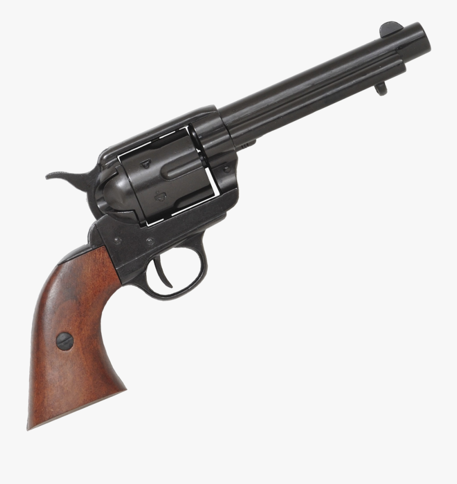 Colt 45 Peacemaker 5½ - Colt 45 Revolver Black, Transparent Clipart