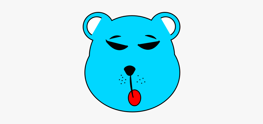 Blue Bear - Clip Art, Transparent Clipart