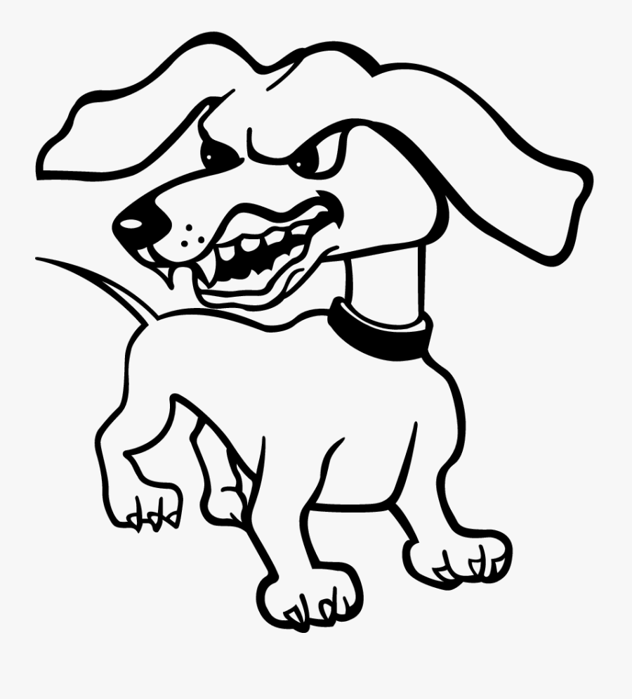 Aggressive Dog Clipart Black And White , Free Transparent Clipart ...