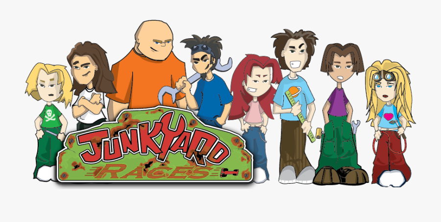Junkyard Races Logo - Cartoon, Transparent Clipart